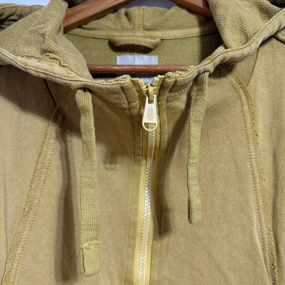 Free People FP Movement Only One Hoodie Jacket Top mustard green size Large - Picture 6 of 11